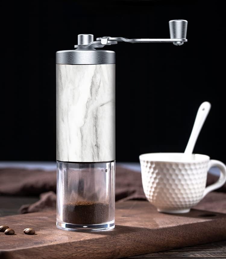 Marbled wood grain manual coffee machine — photo 3