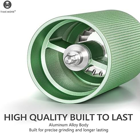 Green espresso conical hand coffee grinder — photo 4
