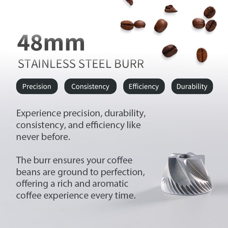 Silver manual coffee grinder with internal adjustment — photo 3