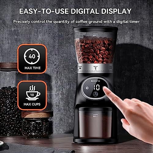 Digital control electric burr coffee grinder — photo 5
