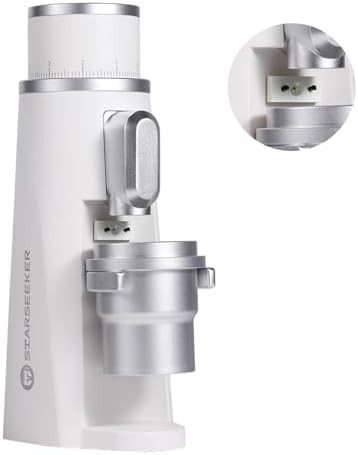 White Aluminum Plasma Electric Coffee Grinder