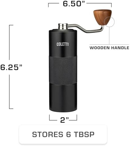 Crag manual black coat travel grinder — photo 4