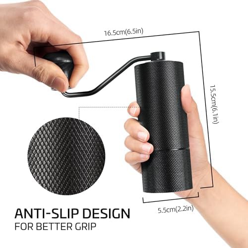 Manual stainless steel camping coffee grinder — photo 4