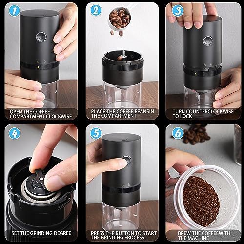 Stainless steel conical burr coffee grinder — photo 4