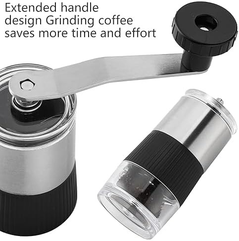 Mosyone manual conical burr stepless camping grinder — photo 5