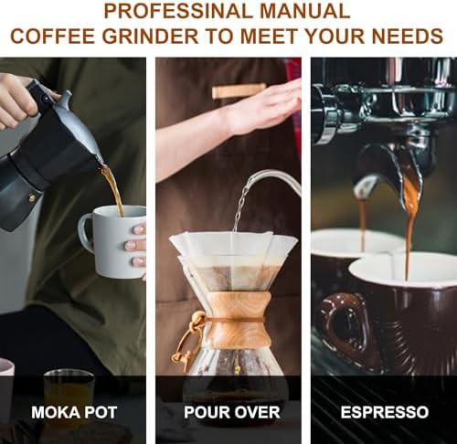 Manual aluminum grinder for espresso and pour over — photo 3
