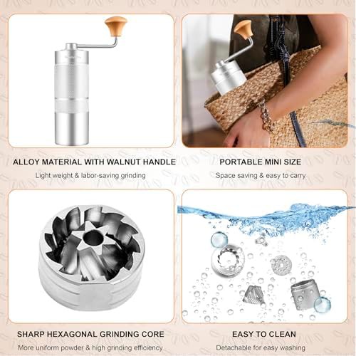 Manual aluminum grinder for espresso and pour over — photo 4