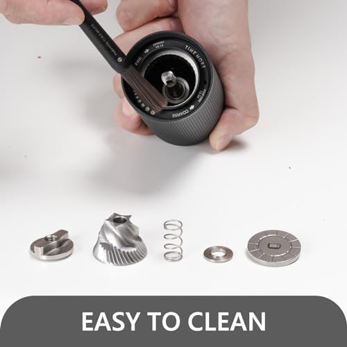 Travel black stainless steel hand grinder — photo 5