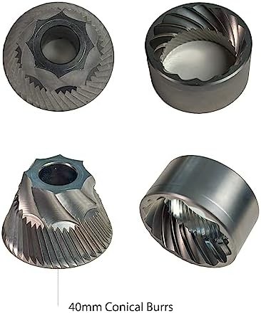 Stainless steel conical espresso burr grinder — photo 3
