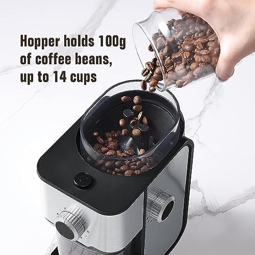 Flat burr stainless steel coffee grinder — photo 4