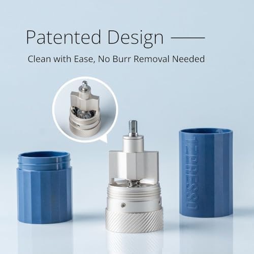 Purple mini travel sized manual coffee grinder — photo 4