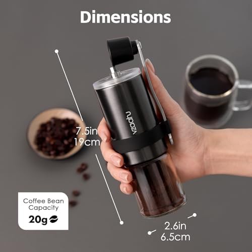 Portable manual ceramic burr coffee grinder — photo 5