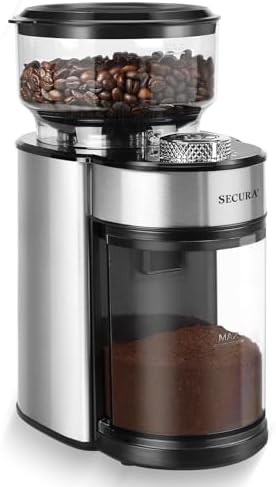 Secura conical stainless steel grinder 25 settings