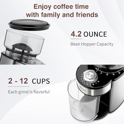 Secura conical stainless steel grinder 25 settings — photo 3