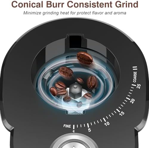 Secura conical stainless steel grinder 25 settings — photo 4
