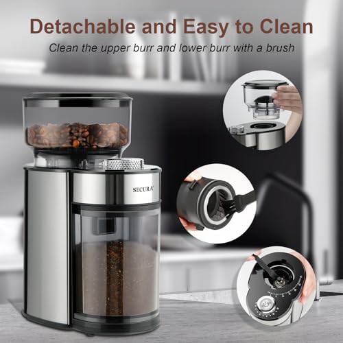 Secura conical stainless steel grinder 25 settings — photo 5