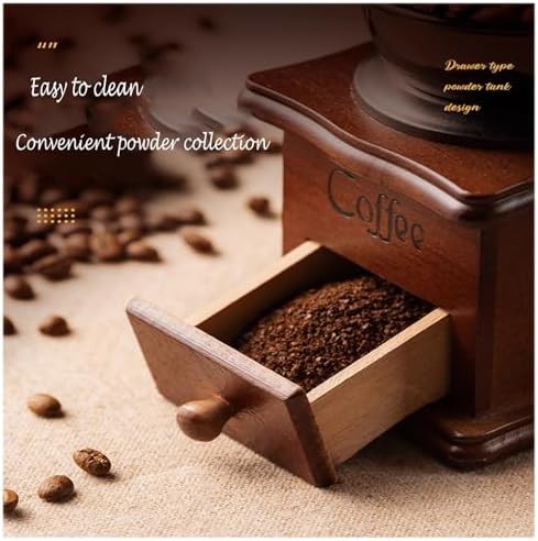 Vintage crude wood style manual grinder — photo 3