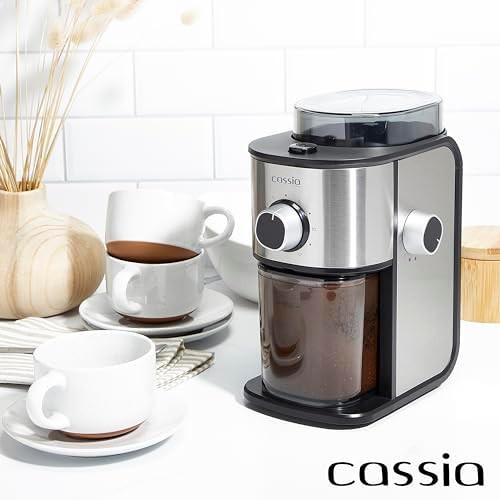Cassia electric flat burr stainless steel grinder — photo 4