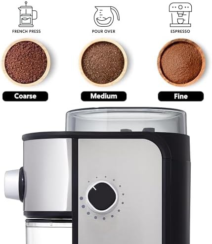 Cassia electric flat burr stainless steel grinder — photo 5