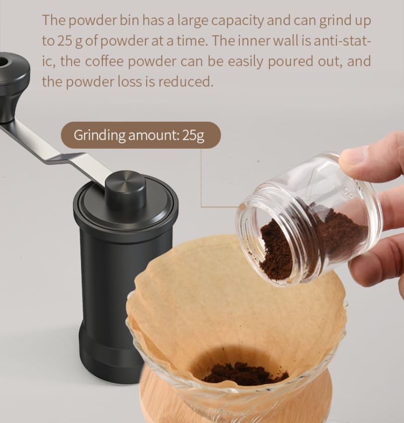 Manual adjustable thickness ceramic burr grinder — photo 4