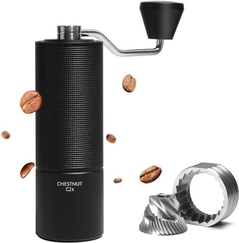 Stainless steel conical burr hand grinder