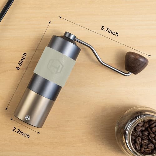 Hand crank conical burr stainless steel coffee mill — photo 5