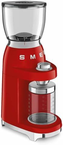 Smeg cgf11 red conical burr coffee grinder — photo 3