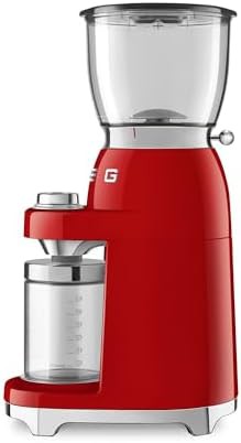 Smeg cgf11 red conical burr coffee grinder — photo 5