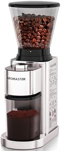 Stainless steel conical grinder with timer