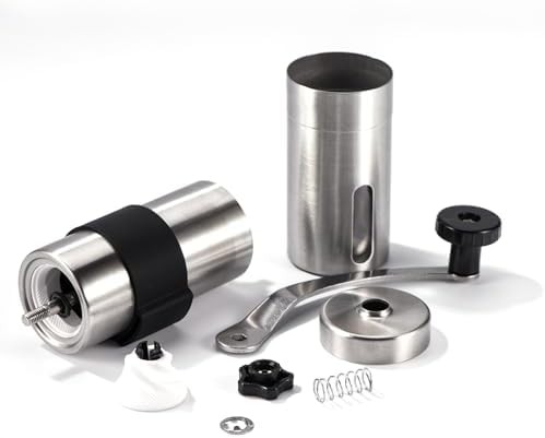 Silvery manual conical burr grinder — photo 5