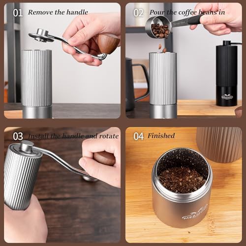 Aluminum alloy CNC manual hand bean grinder — photo 5