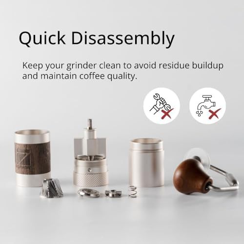 Compact manual coffee grinder with foldable handle — photo 5