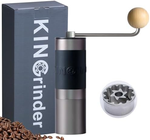 Gray steel manual coffee grinder K2
