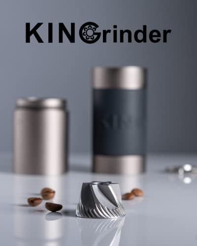 Gray steel manual coffee grinder K2 — photo 3