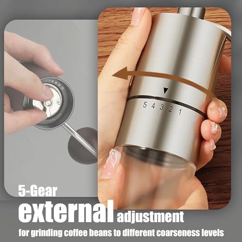 Ceramic conical burr manual coffee grinder — photo 3