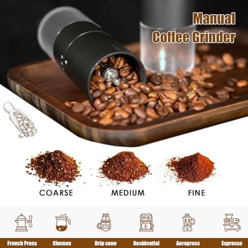 Ceramic conical burr manual coffee grinder — photo 5