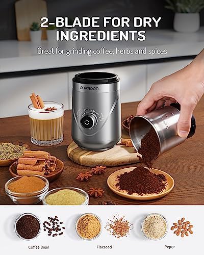 Compact electric coffee grinder with timer function — photo 3