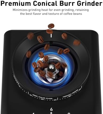 Secura stainless steel burr grinder 35 settings — photo 3