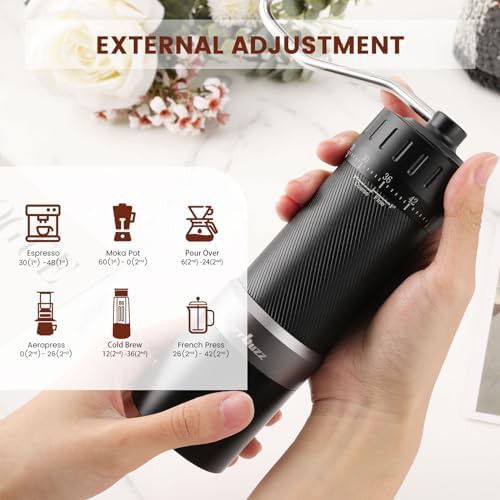 External adjustment manual grinder with magnetic catch — photo 4