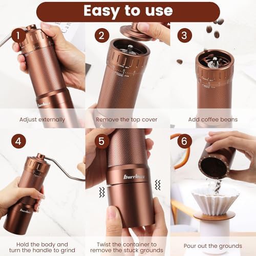 External adjustment manual grinder with magnetic catch — photo 5