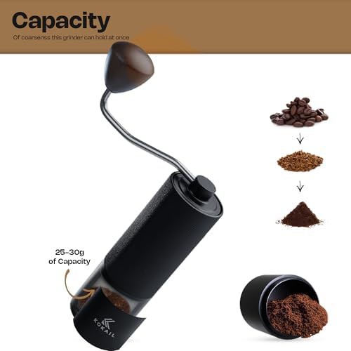 Premium stainless steel manual burr grinder — photo 4
