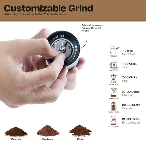 Premium stainless steel manual burr grinder — photo 5