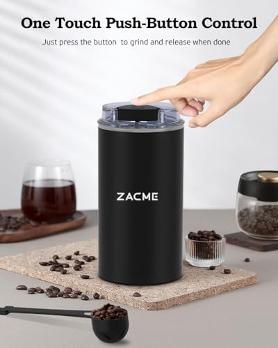 Black electric one touch blade grinder — photo 3