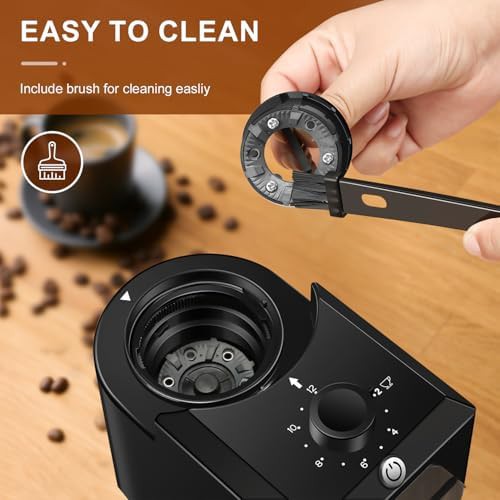 Kirainafly black small electric coffee grinder — photo 3