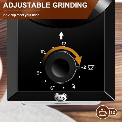 Kirainafly black small electric coffee grinder — photo 4