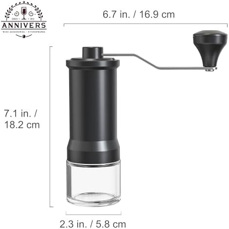 Ceramic burr manual grinder with glass jar — photo 5