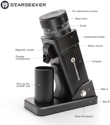 Black Professional Plasma Electric Coffee Grinder — photo 5