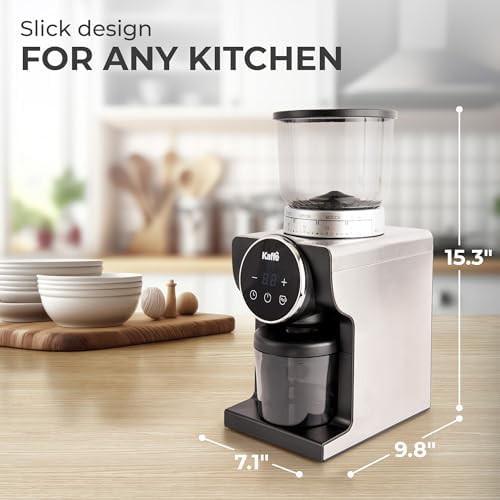 Precision conical burr grinder with touchscreen timer — photo 5