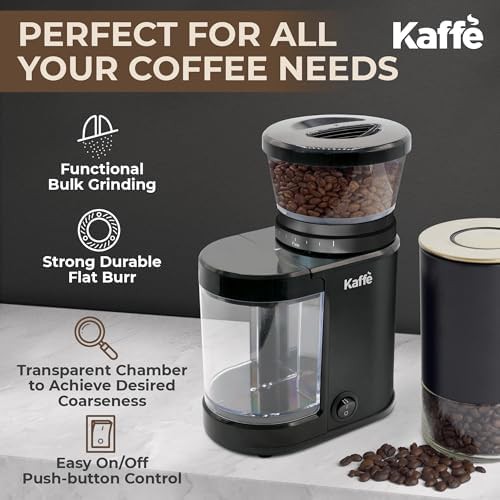 Kaffè black flat burr home coffee grinder — photo 3