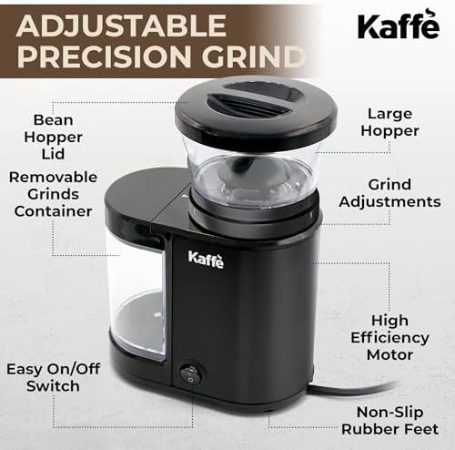 Kaffè black flat burr home coffee grinder — photo 4